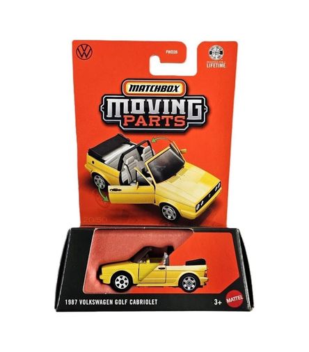 Diğer 126668396 Matchbox 2026 1:64 Arabalar 1987 Volkswagen Golf Cabrıolet Jhv67
