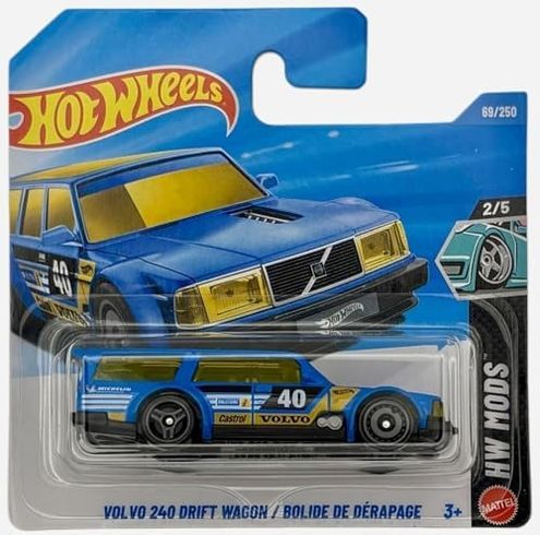 Diğer 126668507 Tekli Arabalar Volvo 240 Drıft Wagon/bolıde De Derapage Short Card Jjj36
