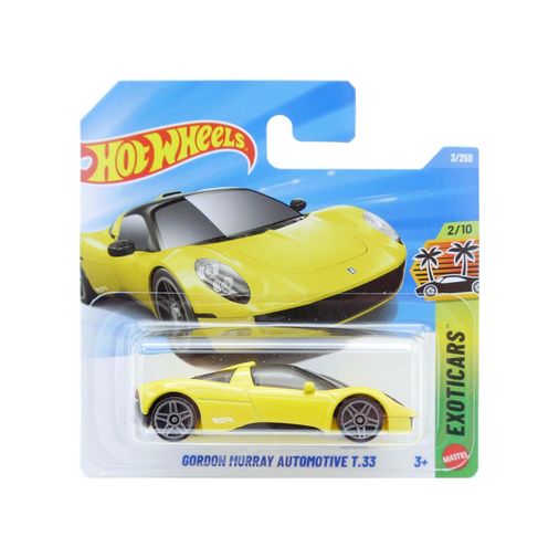 Diğer 126668600 Gordon Murray Automotive T.33 Die-Cast Model Araba, Sarı Renk, Exotics Serisi 2/10, 3+ Yaş, 1:64 Ölçek