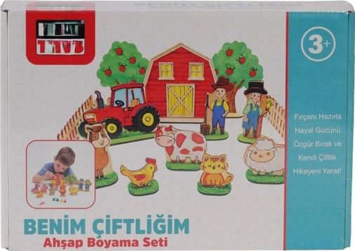 Diğer 126760467 Mey İthalat Km5898 Benim Çiftliğim Ahşap Boyama Seti