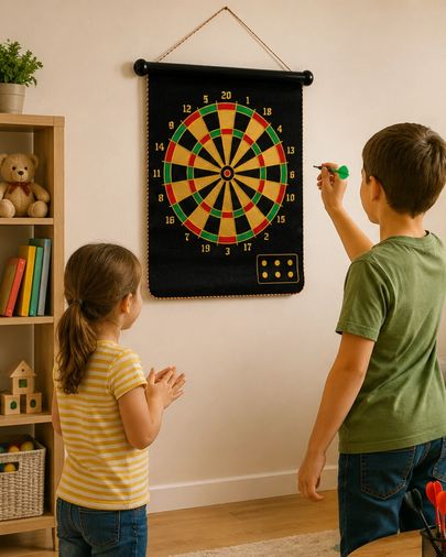 Diğer 127166572 Mey İthalat Güvenli Manyetik Dart Seti 6 Dart Oklu Eğlenceli Hedef Oyunu