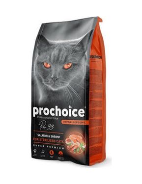 Diğer 127244804 Pro 33 Adult Sterilised Salmonlu Ve Karidesli Kısırlaştırılmış Kedi Maması 15 Kg