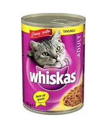 Diğer 127299619 Gravy Soslu Tavuklu Yetişkin Kedi Konservesi 24 Adet 400 Gr