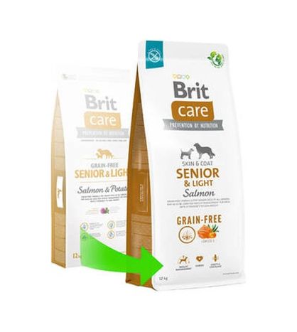 Diğer 127300788 Skin Coat Senior Light Somonlu Tahılsız Light Yaşlı Köpek Maması 12 Kg