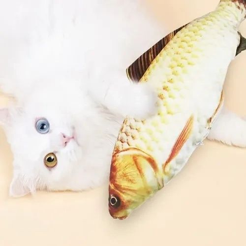 Diğer 128208292 Mey İthalat Peluş Balık Kedi Oyuncağı Çok Renkli
