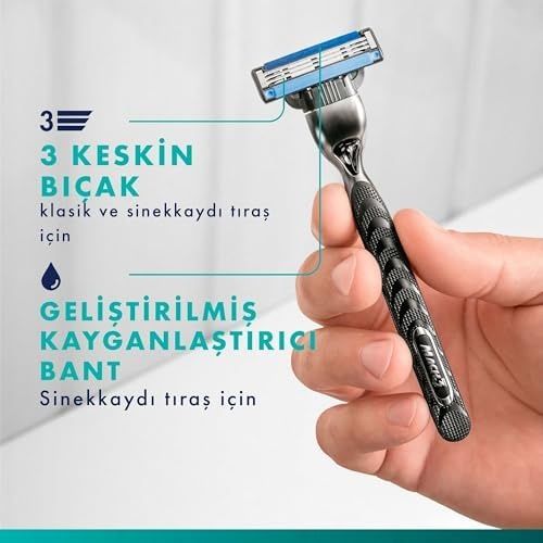 Diğer 128808303 Mach3 Yedek Erkek Tıraş Bıçağı 2'li