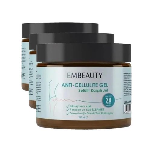 Diğer 128810187 Inceltici, Sıkılaştırıcı, Selülit Ve Çatlak Giderici Vücut Şekillendirici Jel 250 Ml 3 Paketi