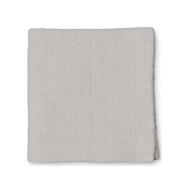 Diğer 128870748 Deux Lapıns%100 Pamuk Müslin Bebek Örtüsü, Gri, 100X100 Cm,