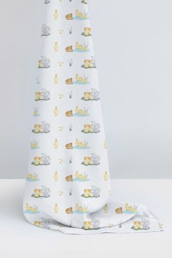 Diğer 128871340 % 100 Pamuk Müslin Bebek Örtüsü - Petits Caneton 70X70 Cm