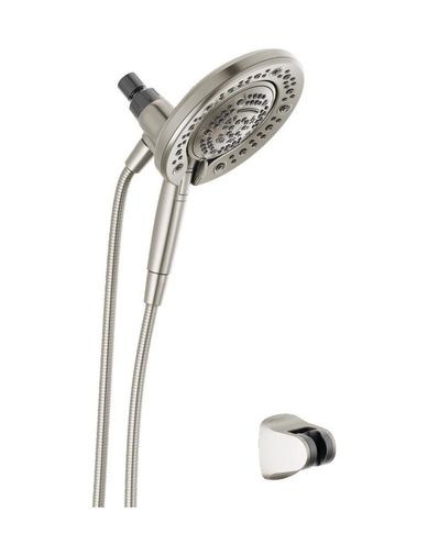 Diğer 131606334 Delta Faucet 7-Setting In2Ition Çift Duş Başlığı, El Spreyi, Fırçalanmış Nikel Duş Başlığı, Hortum, Duş Başlıkları Ve El Duşları, El Duş Başlıkları, Saten Nikel 75687Dsn