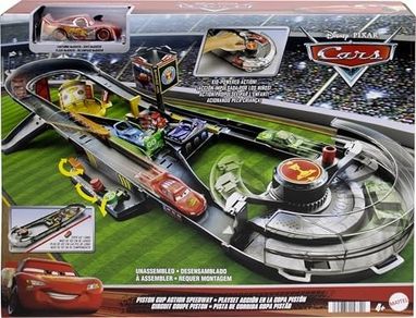 Diğer 131745701 Mattel, Pixar Cars Piston Kupası Yarış Seti, Hpd81, Çok Renkli