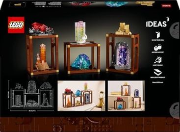 Diğer 131747956 Ideas Mineral Koleksiyonu 21362 Taş Koleksiyoncusu Yetişkinler İçin Pirit, Ametist, Florit, Turmalin, Todokrozit Ve Kuvars İçeren Kişiselleştirilebilir Dekoratif Model Yapım Seti 880 Parça