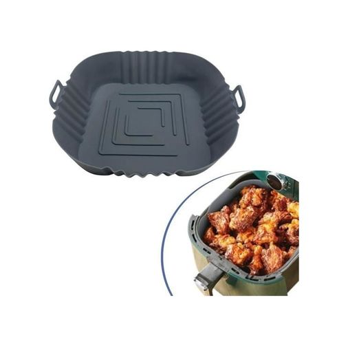 Diğer 474189AS15YT0015G Renkli Isıya Dayanıklı Yıkanılabilir Silikon Fırın Airfryer Kare Model Pişirme Matı 20 Cm