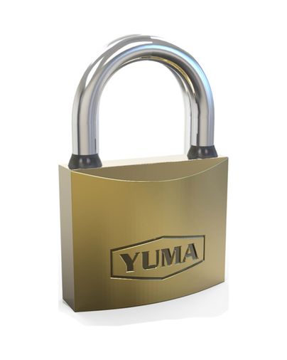 Diğer 55TK-TK-YM-1050T Sarı Kaplama Döküm Kısa Asma Kilit 50Mm