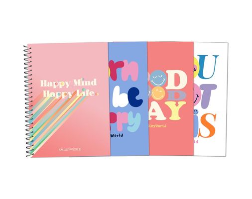 Diğer 57855210120475280184975 Smıley Joyful Sert K. Sp. Defter A4 100 Yp Çizgili 103 Ivory
