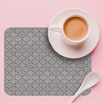 Diğer 57855210125837580184975 Yıkanabilir Bulasik Kurutma Mati Kurulama Bezi Kurutma Örtüsü Tezgah Üstü Bulaşıklık 40X50 Cm, Gri-1 Açık Gri