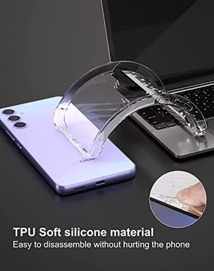 Diğer 57855210132196280184975 Galaxy A35 Uyumlu Şeffaf Slim Tpu Saydam Kılıf 50 X 22