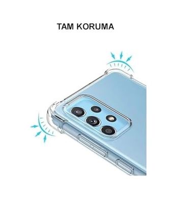 Diğer 57855210132705380184975 Galaxy S24 Ultra Kapak Şeffaf Airbag Antishock Köşe Korumalı Silikon Kılıf 50 X 22