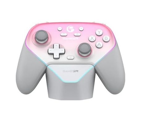 Diğer 57855210133585580184975 Super Nova Wireless Gaming Controller For Pc/switch/ios/android, Hall Effect Stick & Trigger, Rubberized Grips, Rgb Lighting, Swappable Abxy, Detachable Faceplate, 1000Mah With Charging Dock -