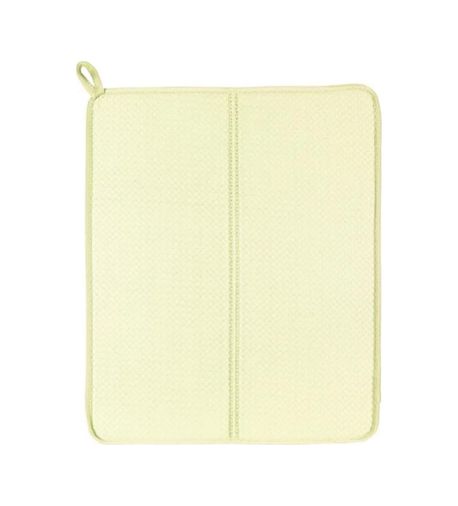 Diğer 57858324441576299283959 Bulaşık Kurutma Matı Tezgah Üstü Bulaşık Suyu Emici 44X33Cm Kurutucu Bulaşık Altlığı Krem, 17Cmx13Cm Açık Gri
