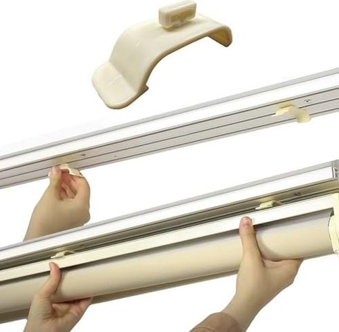 Diğer 57858324441624299283959 Pratik Stor Perde Kornişe Takma Aparatı Küçük Boy Kaliteli 10 Adet 50 X 22 0.30