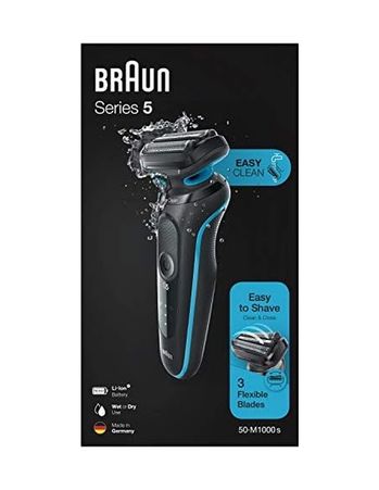 Diğer 57858324444368399283959 81692835 Seri 5 M1000S Kablosuz Tıraş Makinası, Easyclean Teknoloji, Easyclick Islak&kuru, Şarj Edilebilir 0