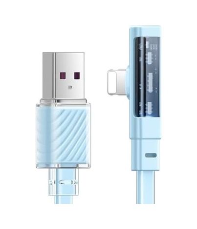 Diğer 57858324448928799283959 Ca-3415 Usb-A To Lightning 3A 20W L Kablo 1.8M Mavi Acı Kahve