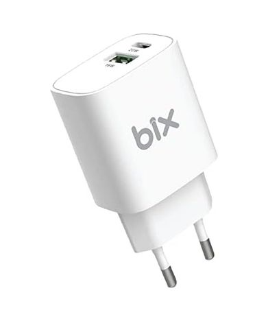 Diğer 57858324448950599283959 Bix Bx2P38 Pd 20W + Qc 18W Çift Portlu Hızlı Şarj Adaptörü Acı Kahve