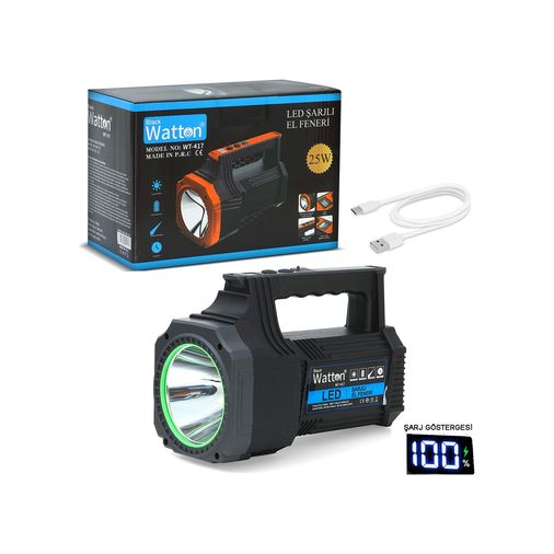 Diğer 66411860 Led Şarjlı El Feneri 25W Wt-417