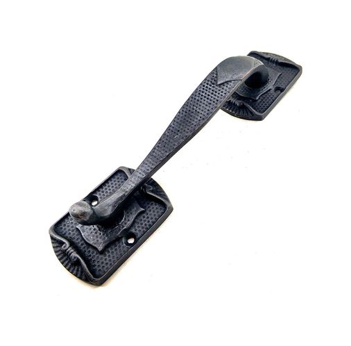 Diğer 76831908 Antika Tarz Dekoratif Pirinç Ayak Tip Büyük Kapı Çekme Kolu - 220X50Mm, Oksit