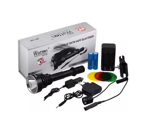 Diğer 95302437 Orjinal 800 Lümen Tx6 Özel Avcı Feneri Wt-148 Siyah
