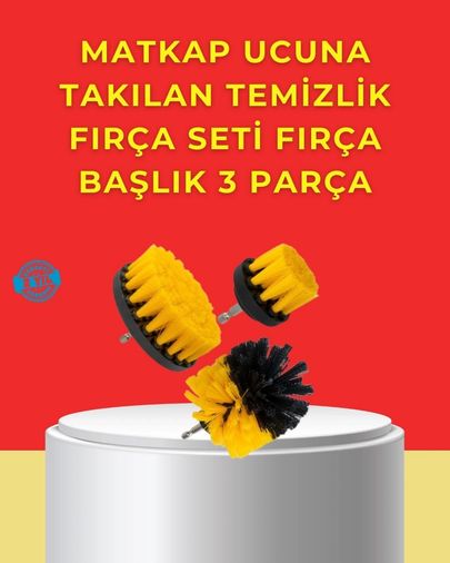 Diğer 96854268 Matkap Ucu Temizlik Aparatı 3 Lü Fırça Seti