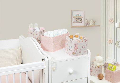 Diğer epo4205 Baby 3'lü Kullanışlı Çekmece Düzenleyici Çok Amaçlı Organizer Kutu Pembe