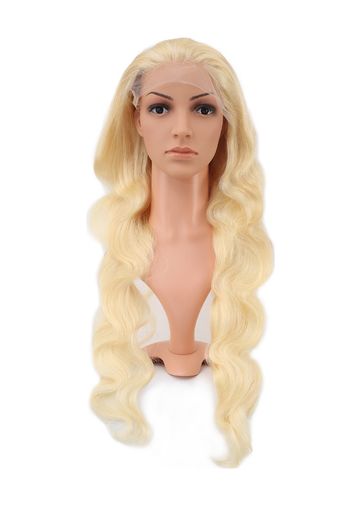 Diğer Gerçek Front Lace Dalgalı Platin Tül Peruk / 80/85Cm - Huvj-758731 Karışık - Çok Renkli
