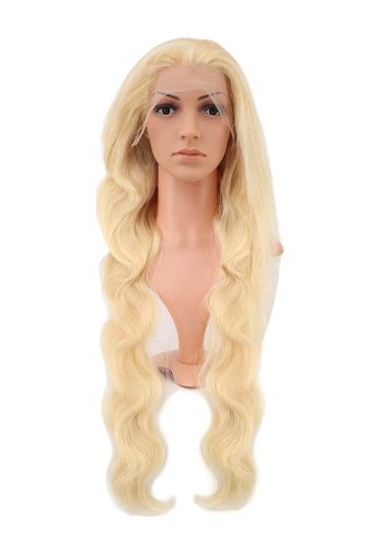 Diğer Gerçek Front Lace Dalgalı Platin Tül Peruk / 85/90Cm - Huvj-758733 Karışık - Çok Renkli