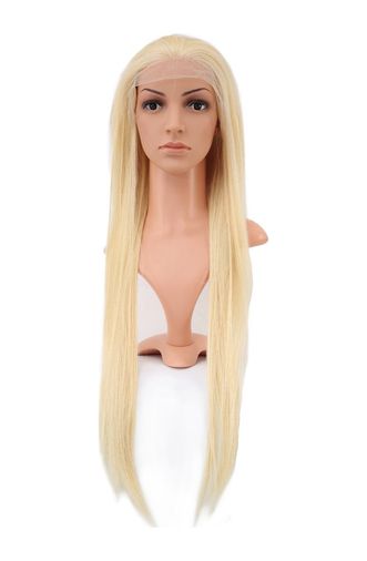 Diğer Gerçek Front Lace Düz Platin Tül Peruk / 80/85Cm - Huvj-758730 Karışık - Çok Renkli