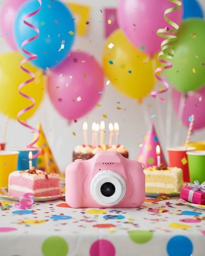 Diğer MEYTDUCZZZÇOCUKKAMERASIPEMBE-1-BLMY Mey İthalat Taşınabilir Mini Kamera Hd Video Fotoğraf Çekimli Usb Bağlantılı Şarjlı Kayıt Cihazı