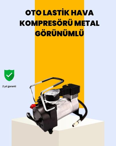 Diğer MEYTDUCZZZKOMPRESÖR-3-BLMY Mey İthalat Araç Çakmak Girişli Metal Hava Kompresörü 10A Güçlü Motor