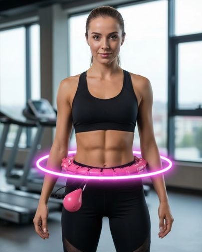 Diğer MEYTDUCZZZYP26SPORALETİ-3-BLMY Mey İthalat Evde Spor İçin Akıllı Hula Hoop Çemberi Bel İnceltici Mor Çok Renkli
