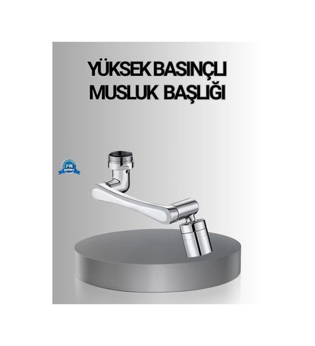 Diğer MEYTDXUCZZZMUSLUKAPARATIIIIII-BLMY Mey İthalat 1080 Dönebilen Musluk Başlığı Robotik Kol Havalandırıcı Çok Yönlü Su Yönlendirme