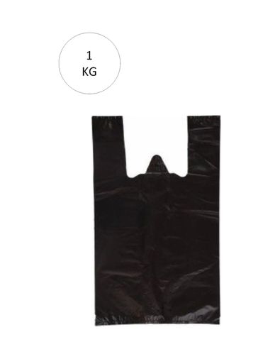 Diğer RT-RYL-HMR10978 Siyah Atlet Poşet Küçük Boy 25X45 Cm Takriben 110 Adet 1 Kg
