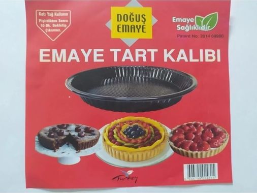 Diğer RT-RYL-NEW30973 Emaye Tart Turta Kalıbı Royaleks-Gvn018 Ahşap - Gümüş