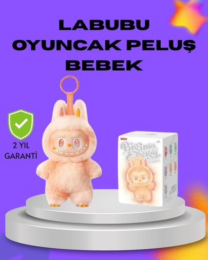 Diğer TRİTHLTUCZZZLABUBU-4-BLNCCC Koleksiyonluk Labubu Figür Kaliteli Peluş Malzeme Yeni Seri