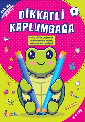 Dikkatli Kaplumbağa - Yaz-Sil-Kalemli
