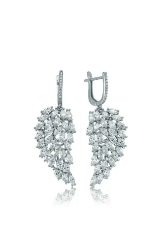DMR Elegance DMR-GMSH-BRKD-EA1160021 Gümüş Melek Kanadı Küpe