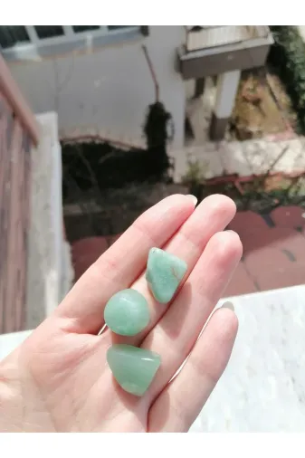 Doğaltaş kbmz135 Aventurin Doğal Taş Tambur Kütle