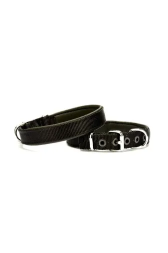Doggie KT.33883 Siyah Comfort Dokuma Köpek Boyun Tasması Medium  1,5X25-30 Cm