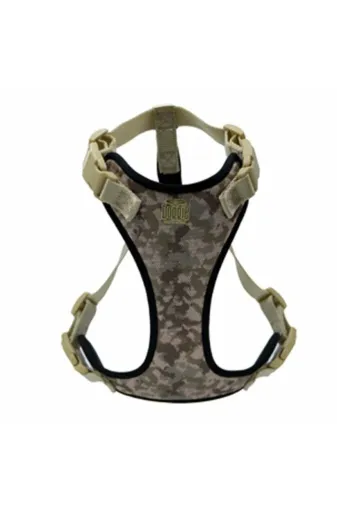 Doggie TD-ADGTLCAMO Havalı Dokuma Göğüs Tasması L Beden Kamuflaj 2X55-65 Cm