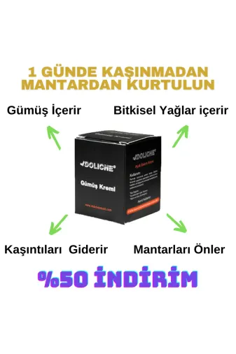 Doliche MK236520 Kasık Genital Bölgesi, Koku Giderici, Mantar Lekesi Önleyici, Bakım Gümüş Mantar Kremi
