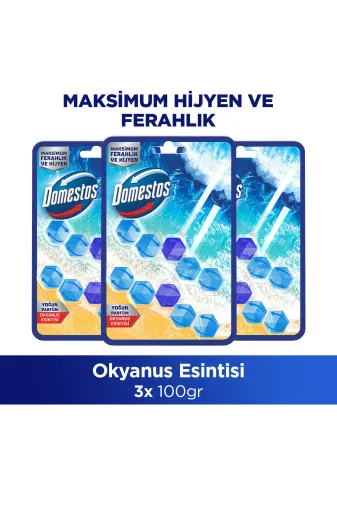Domestos SET.UNİ.4184 Wc Blok Yoğun Parfümlü Okyanus Esintis 2X50G X3